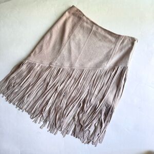 Y2K Low Rise Fringe Pink Mini Skirt